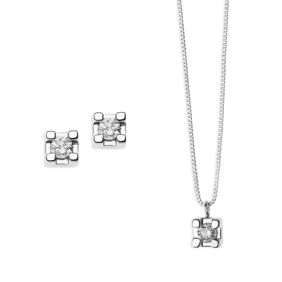 Comete Halskette und Ohrringe Story of Light in Gold und Diamant KIT1360864