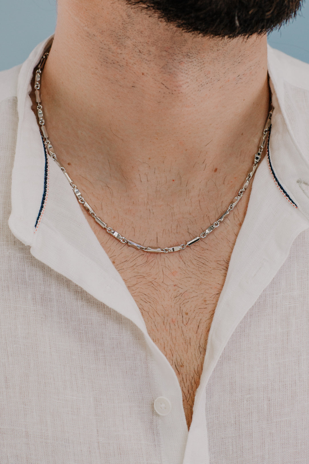 Comete ketting in zilver en zirkonen UGL697