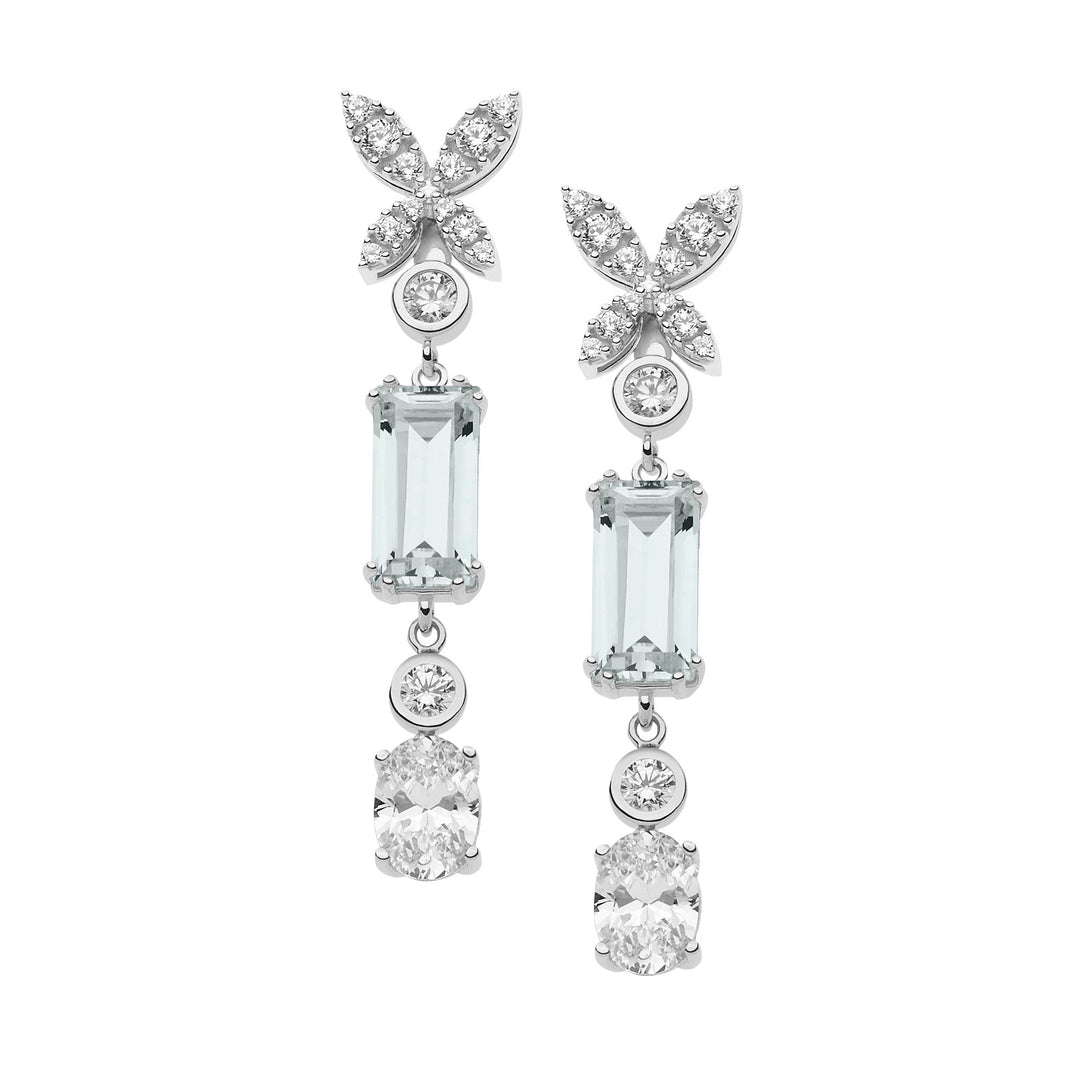 Comete Glamorous Ohrringe aus Silber und Zirkonen ORA131