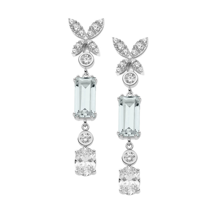 Comete Glamorous Ohrringe aus Silber und Zirkonen ORA131