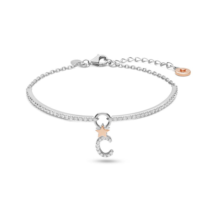 Comete Zilveren Armband Letter C BRA179