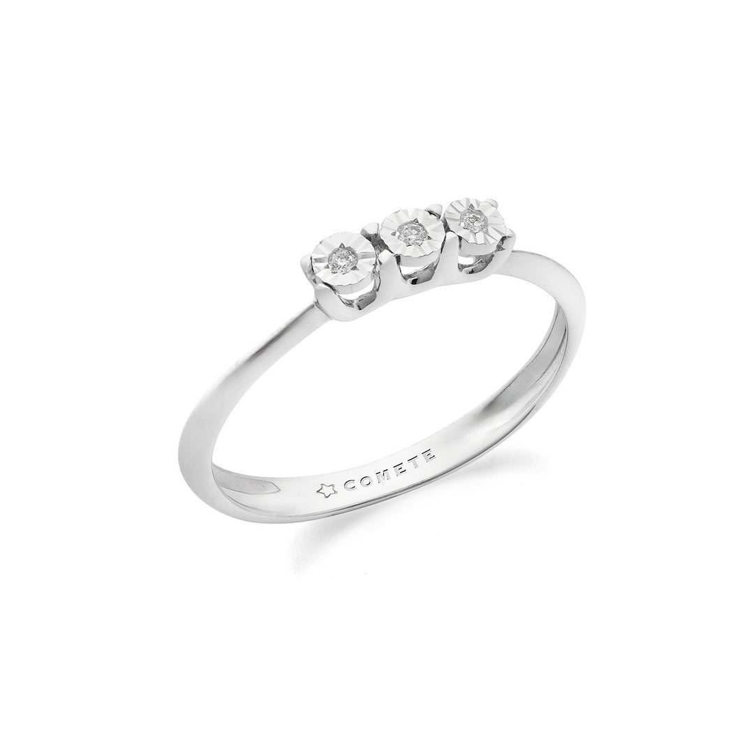 Comete Trilogy ring 375‰ goud en witte diamant KANB1902