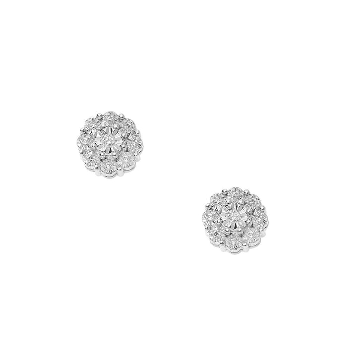 Comete-oorbellen in witgoud en diamanten Moments ORB1076