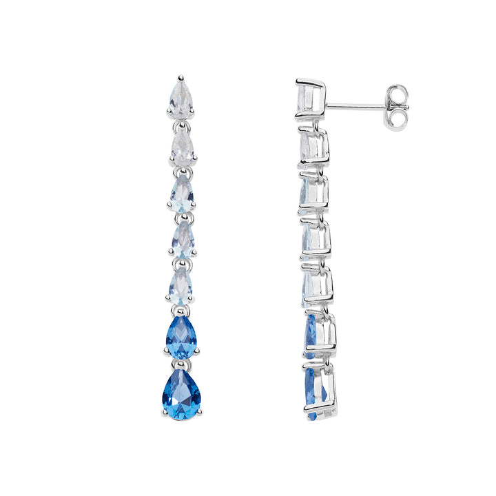 Comete Tennis drop earrings degradé ORA189