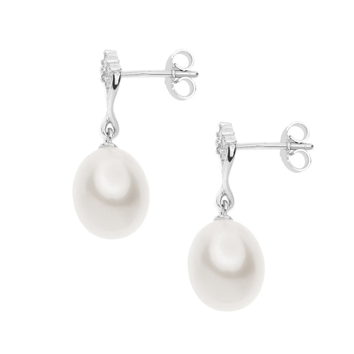 Comete Pearl Earrings in Gold and Diamonds ORP715