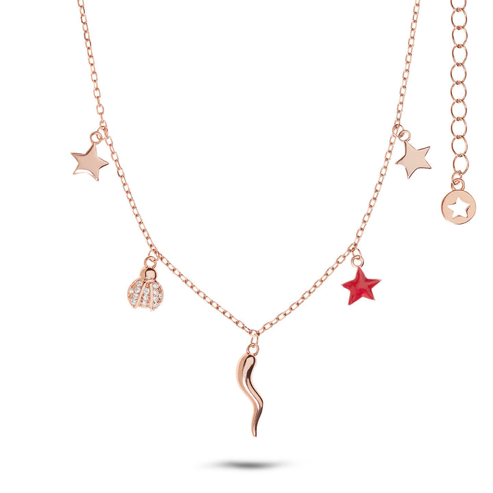 Comete Necklace in Silver Cornetto GLA249