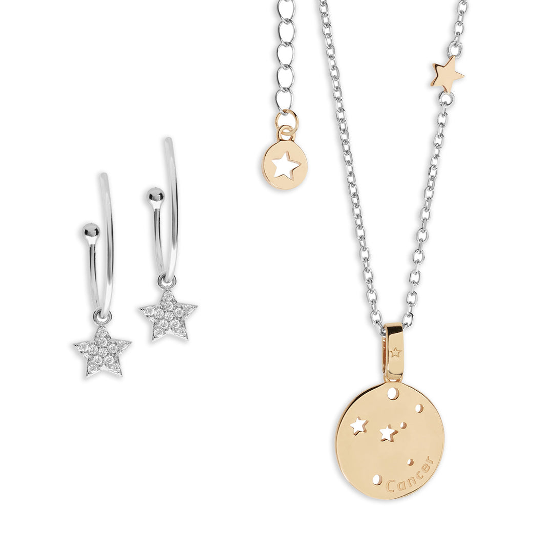 Comets Earrings and Necklace Constellation Cancer KIT214174