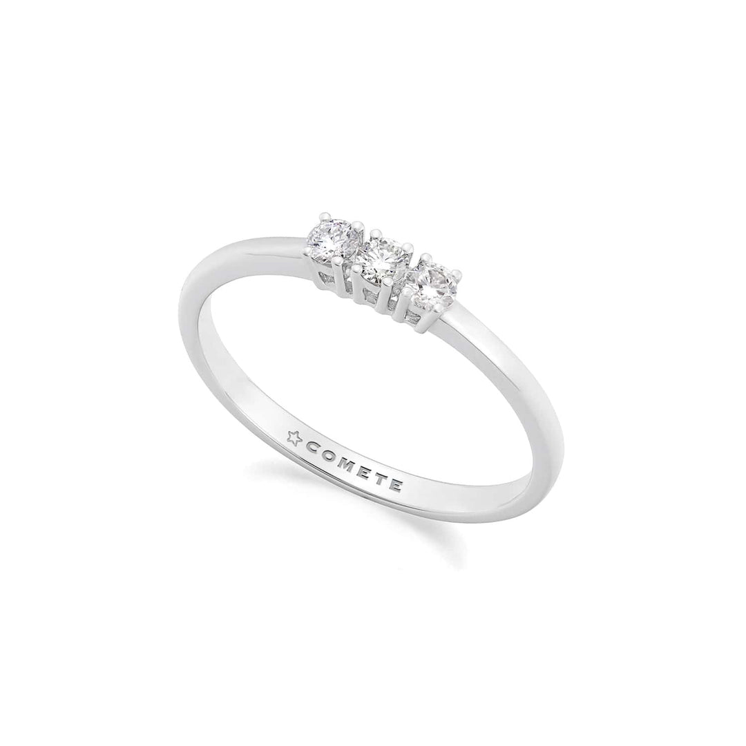 Comete Trilogy Ring in 750‰ white gold and diamonds ANB2753