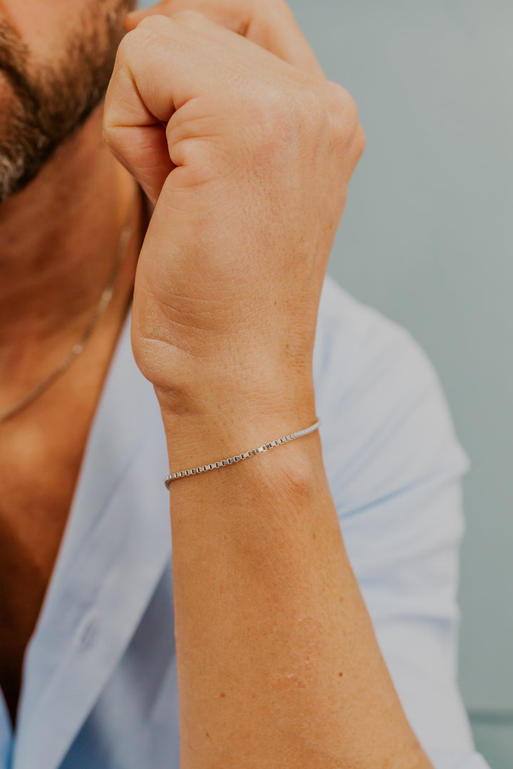 Comete Bracelet in Silver and White Diamond UBR1255