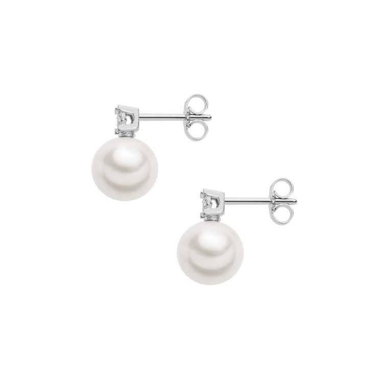 Comete Ohrringe Light Points Perlen in Gold und Diamanten ORP729