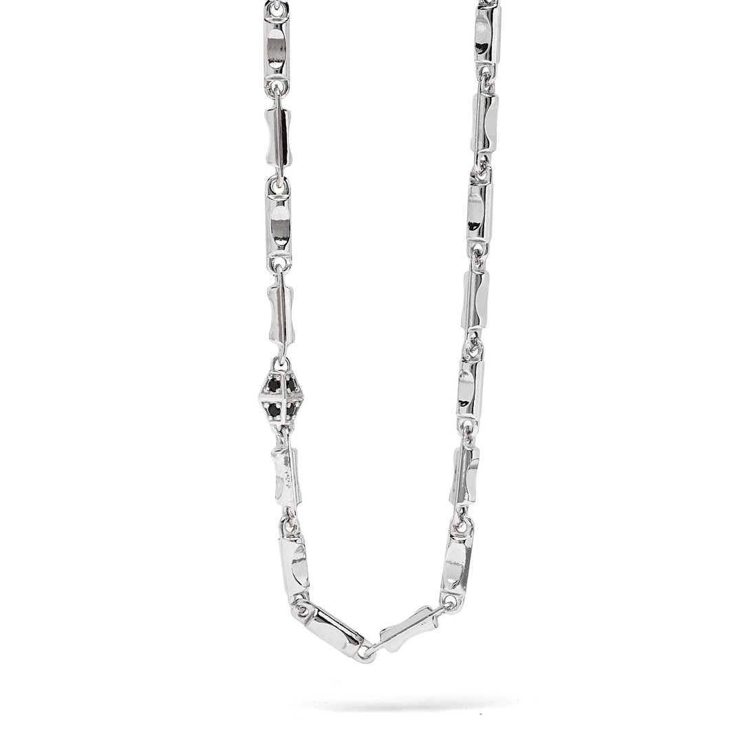 Comete ketting in zilver en zirkonen UGL697