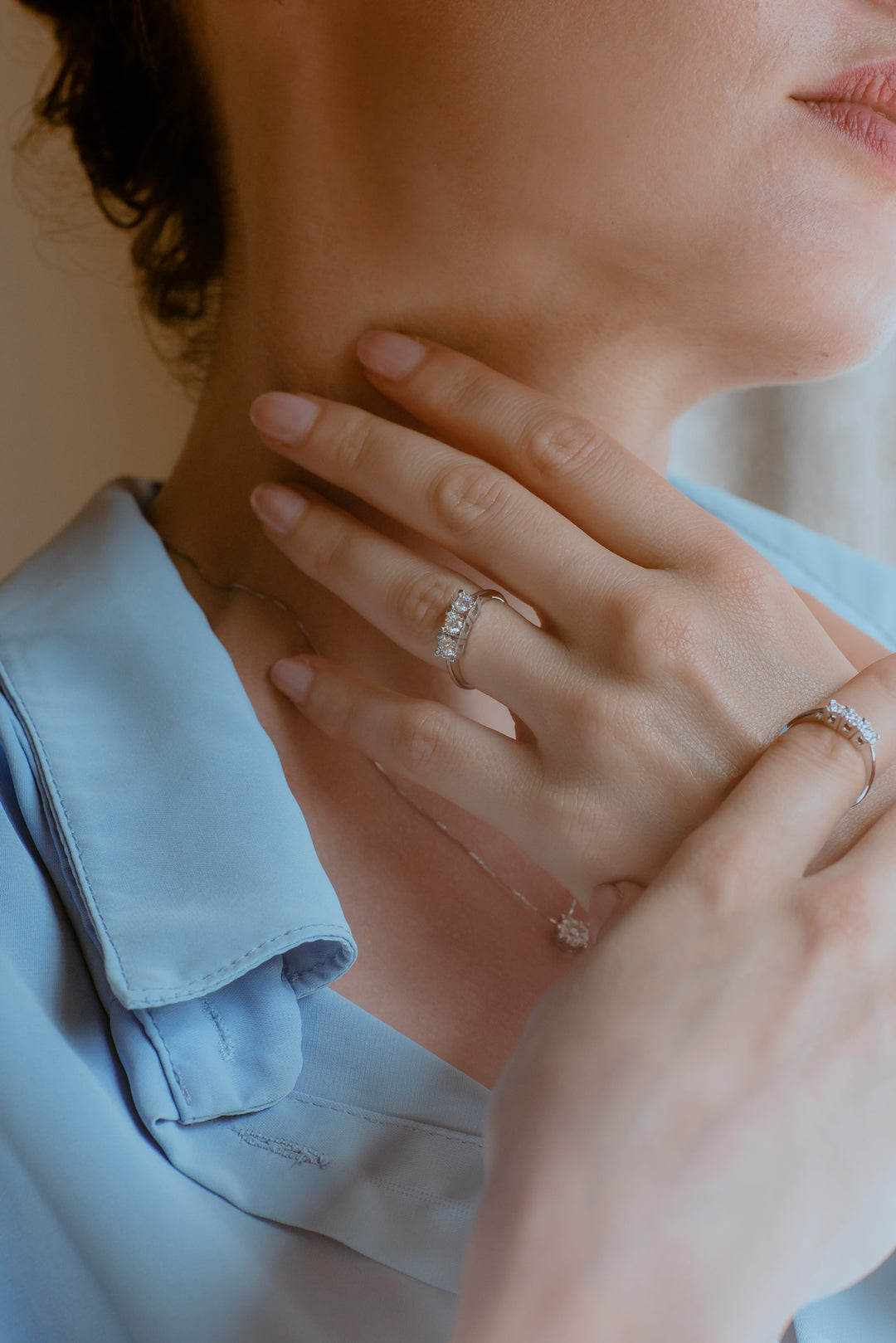 Comete Trilogy Ring in Gold and Diamonds ANB2643
