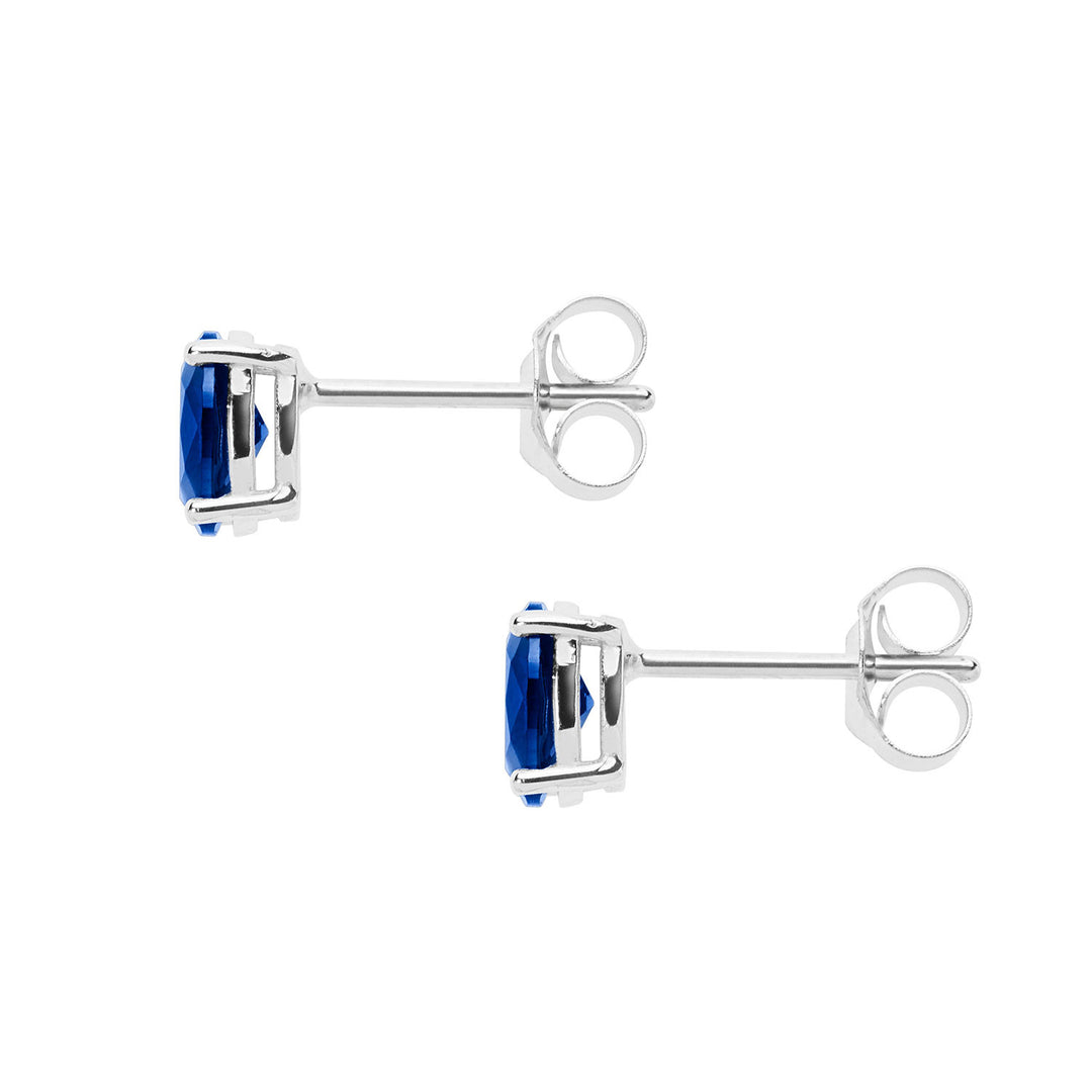 Comete Earrings in Gold and Oval Sapphire ORB1072