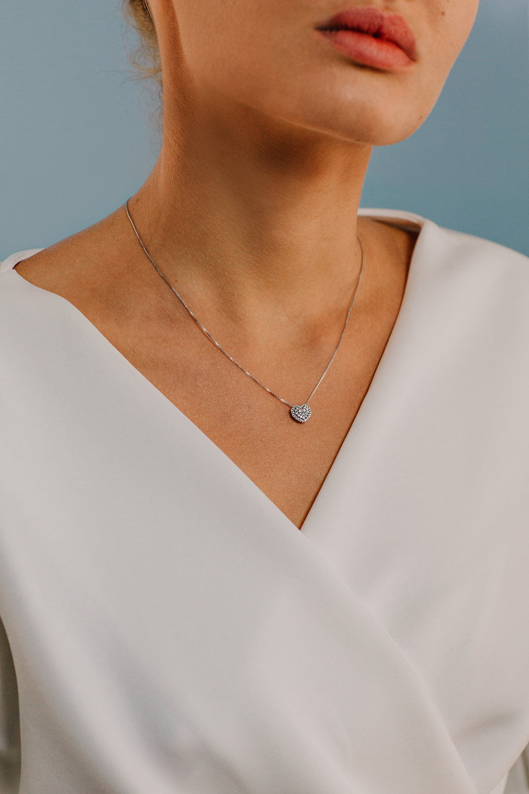 Comete hartketting in goud en diamanten GLB1471