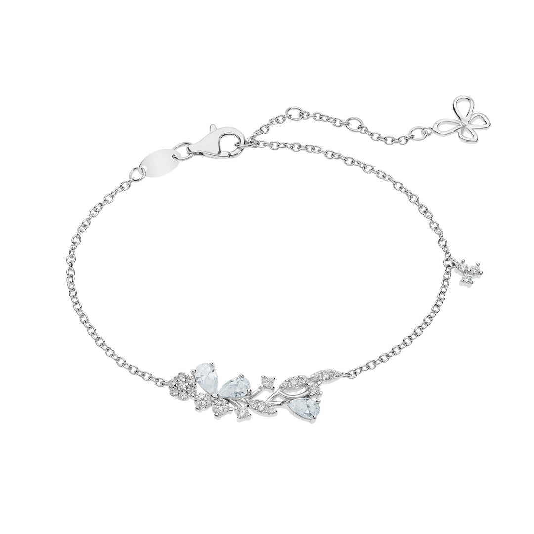 Comete Zilveren Armband met Zirkoon Vlinder BRA166