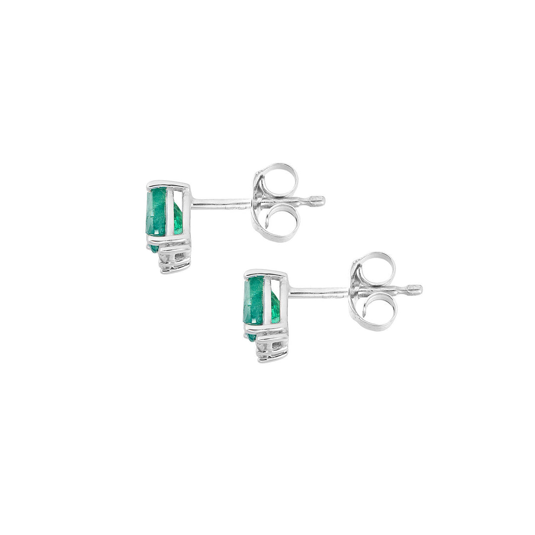 Comete Earrings in 750‰ Gold, Diamonds and Emeralds drop ORB1151