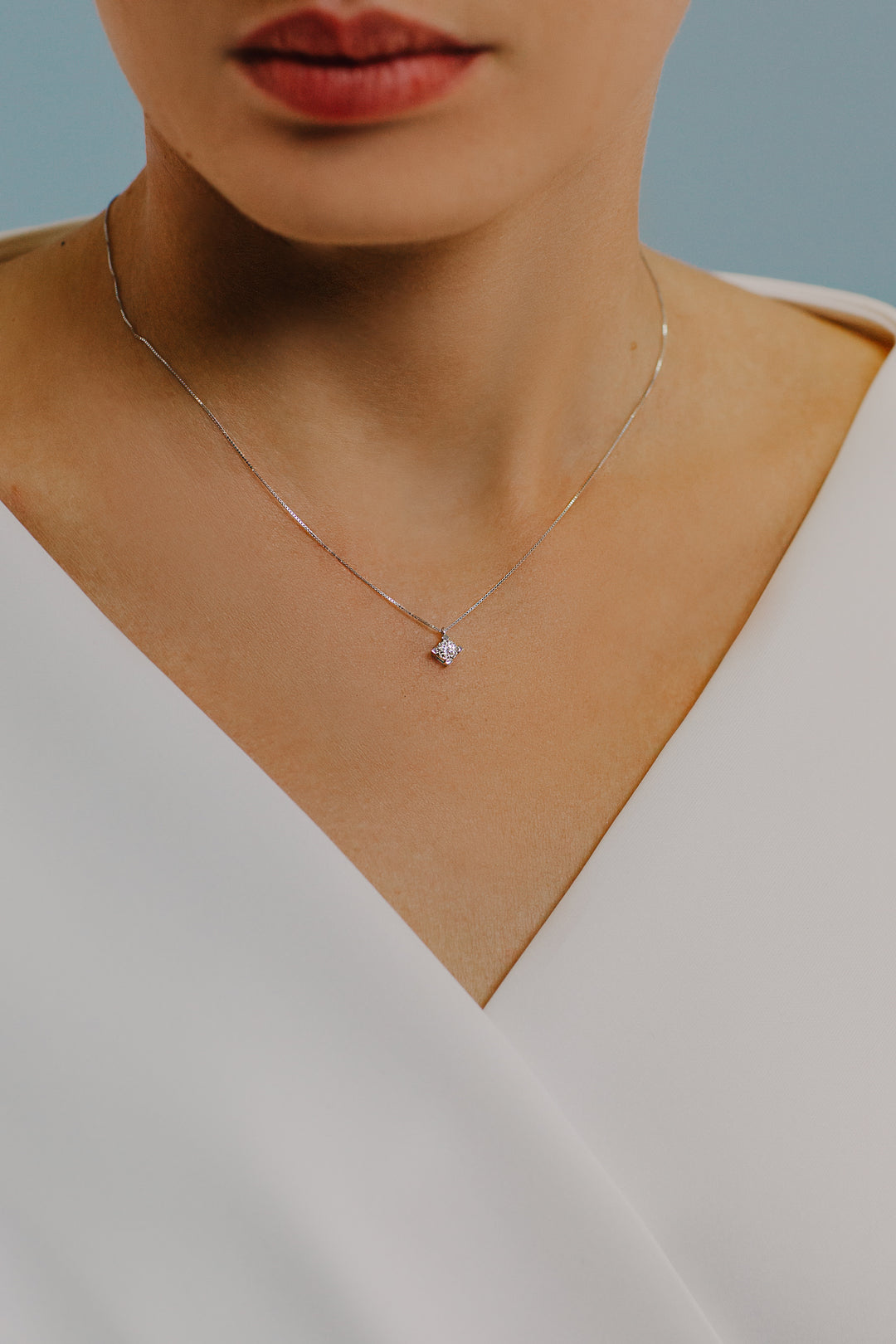 Comete Necklace Diamond light point in Gold and Diamond GLB1540