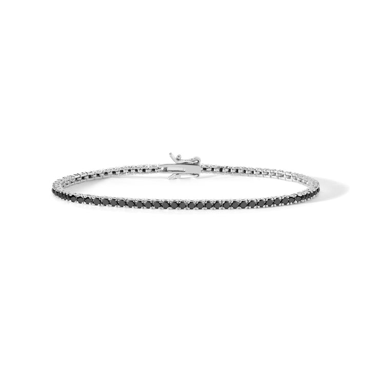 Comete Tennis in 925‰ Silver and black zircons UBR898