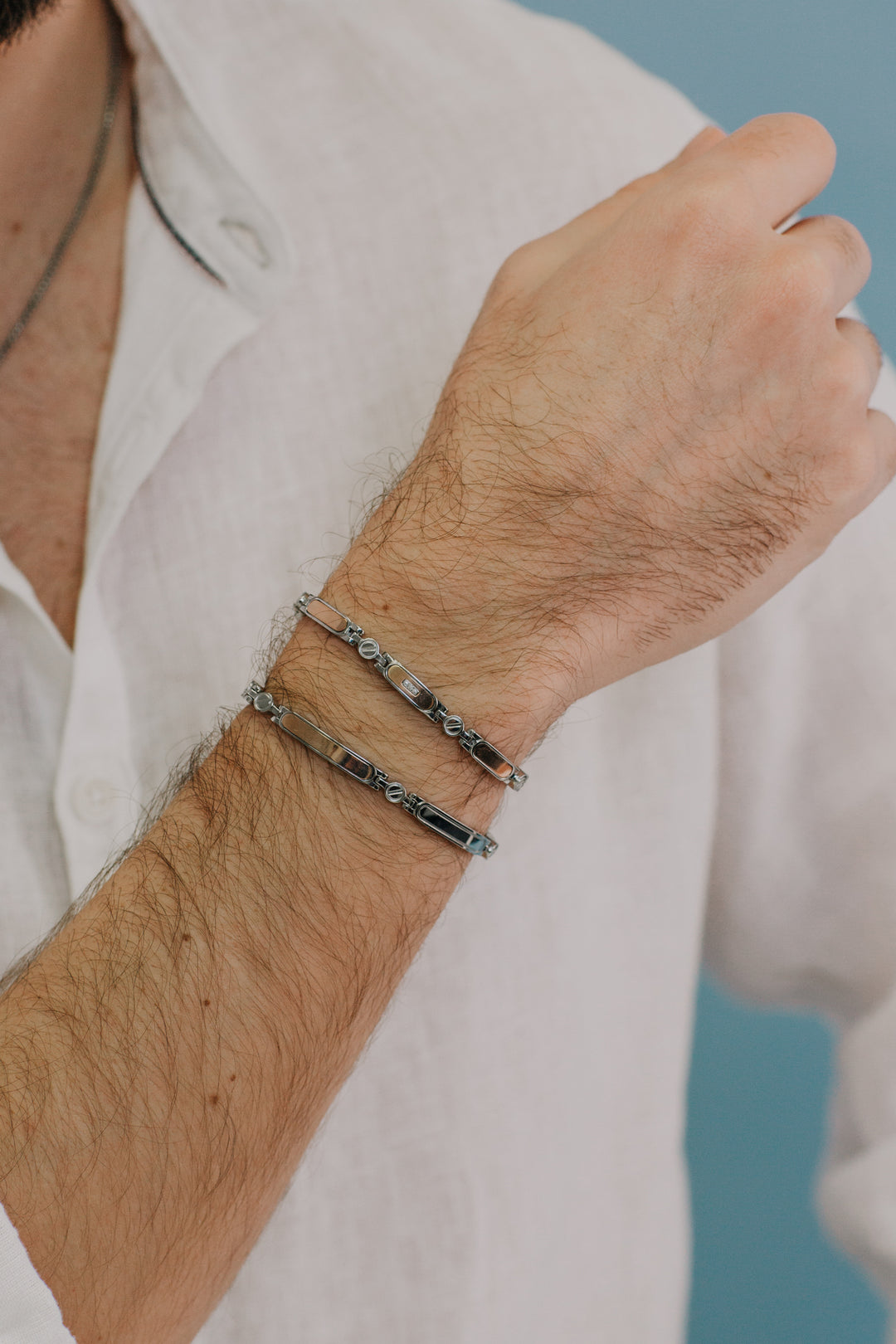 Comete-armband van staal en rosé PVD UBR1010