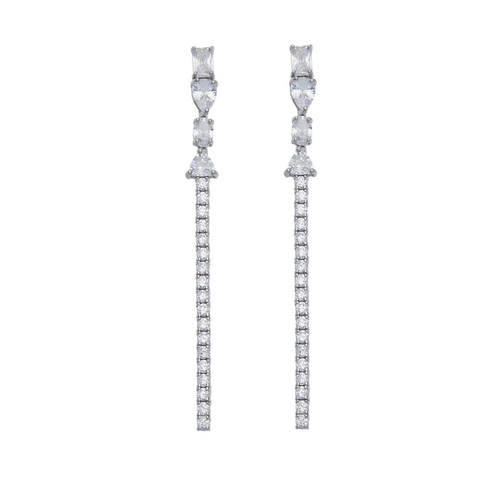 Comete Cascade earrings in 925‰ Silver and white Zircons ORA213