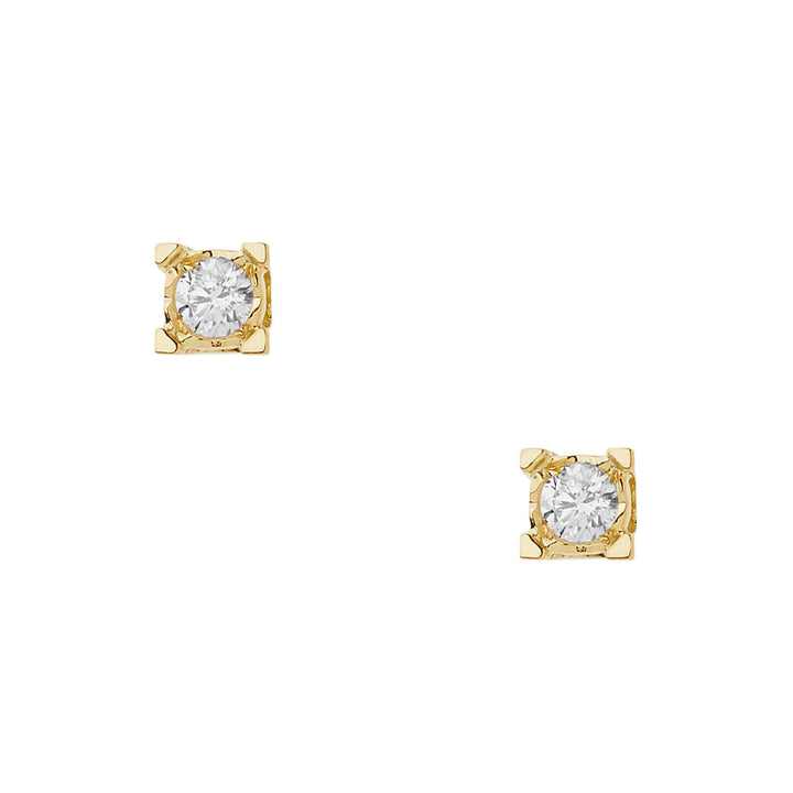 Comete Earrings Diamond light points in Gold and Diamonds ORB1042