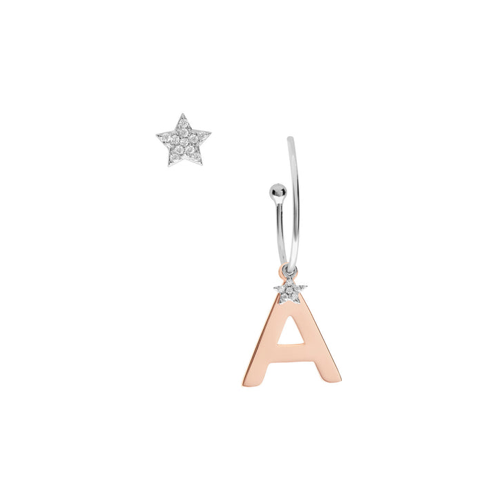 Comete Zilveren Oorbellen Letter A ORA148