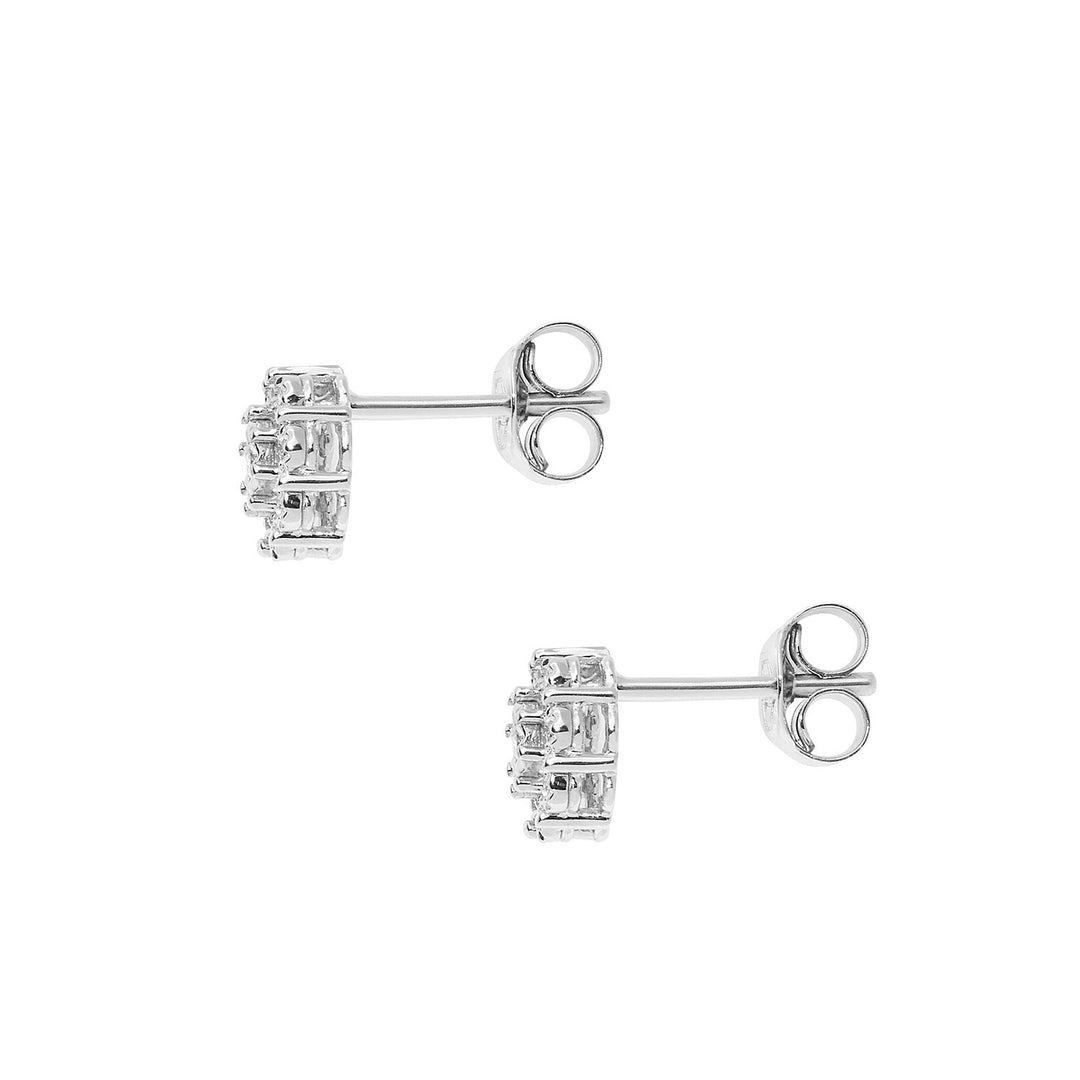Comete-oorbellen in witgoud en diamanten Moments ORB1077