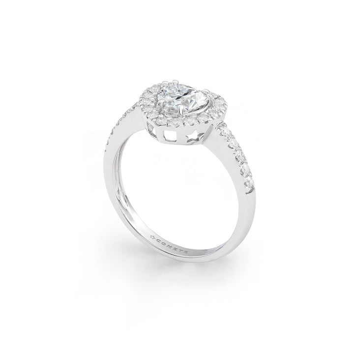Comete-hartjesring van 750‰ goud met diamanten ANB2763