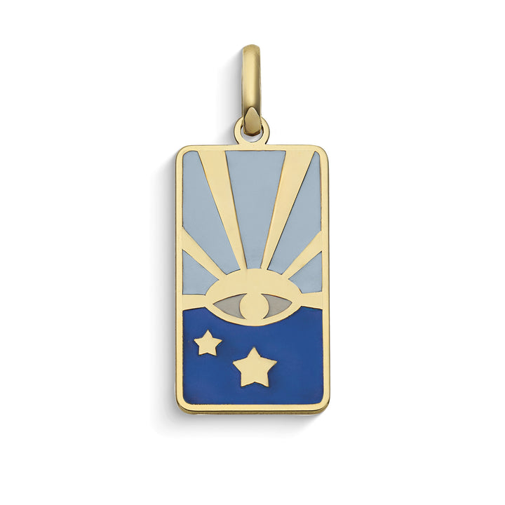 Comets Awareness-hanger in 375‰ geelgoud en email KCOB021