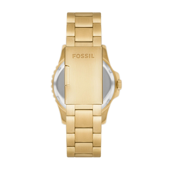 Fossil Fossil Blue Dreizeigeruhr mit Datum und goldfarbenem Stahlarmband FS5950 – Capodagli 1937