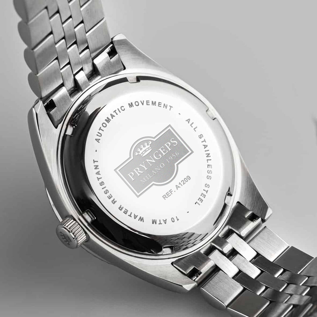 Pryngeps Erre X Malachiet horloge 40 mm groen quartz staal A1209 MA