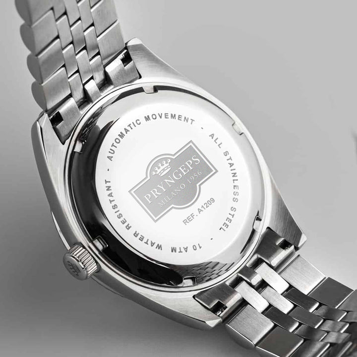 Pryngeps Erre X Malachiet horloge 40 mm groen quartz staal A1209 MA