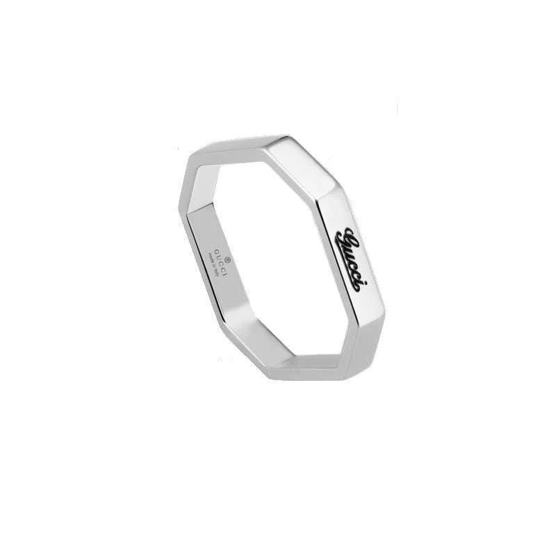 Gucci 18kt witgouden ring maat 13 201946 J8500 9000