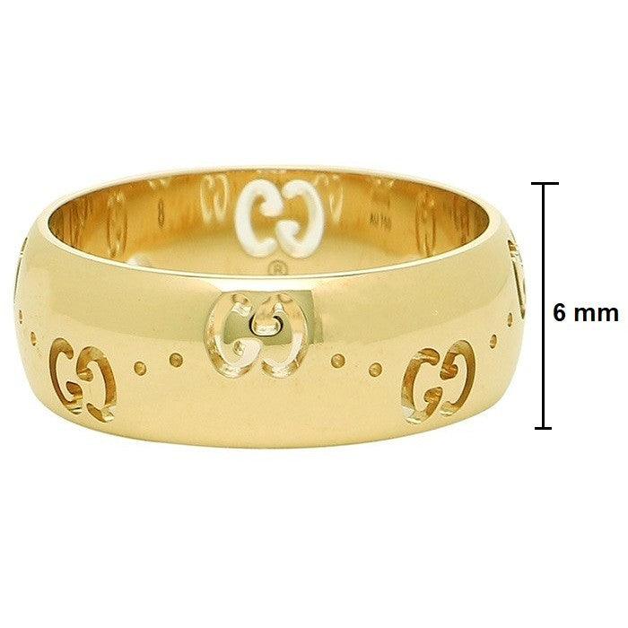 Gucci Icon Bold ring 18kt geelgoud maat 14 246470 J8500 8000