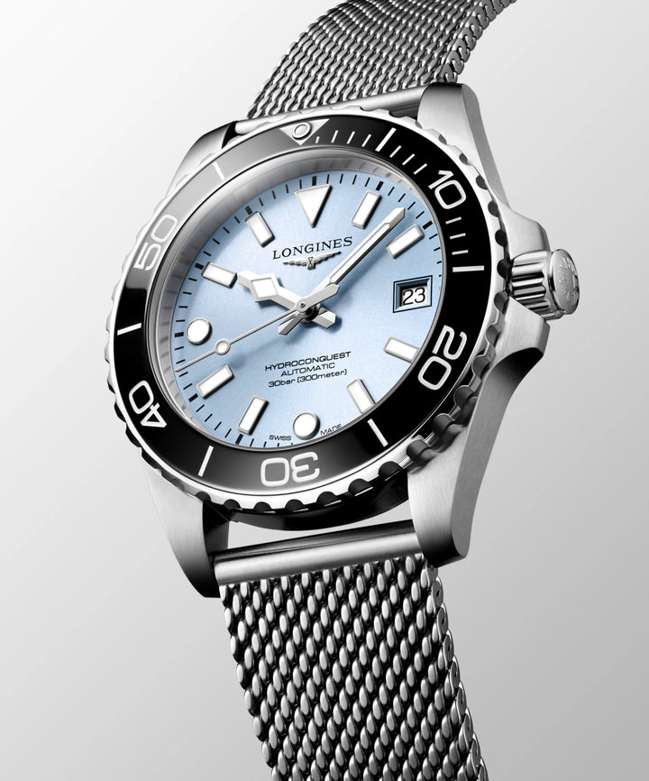 Longines Hydroconquest Uhr 39 mm blauer Automatikstahl L3.779.4.99.6