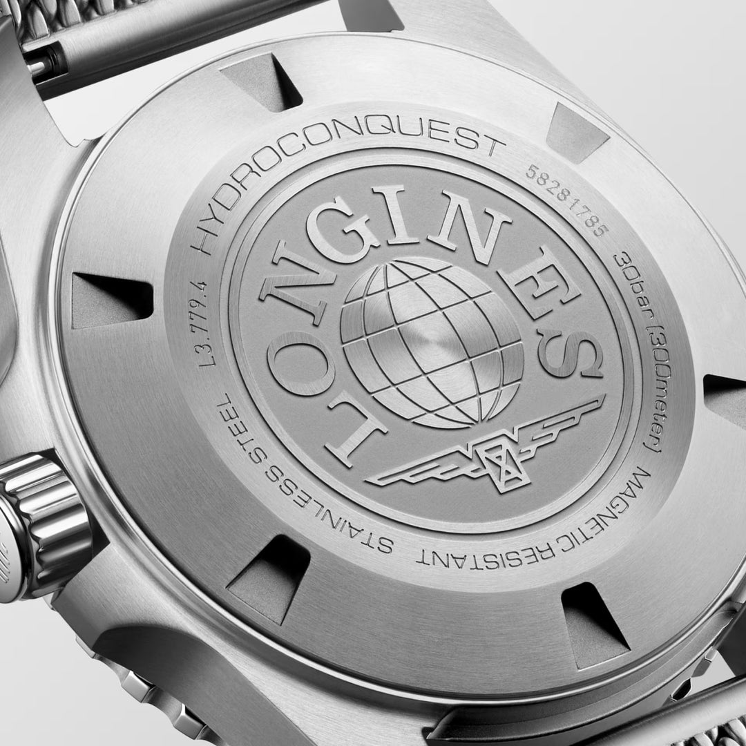 Longines Hydroconquest Uhr 39 mm blauer Automatikstahl L3.779.4.99.6