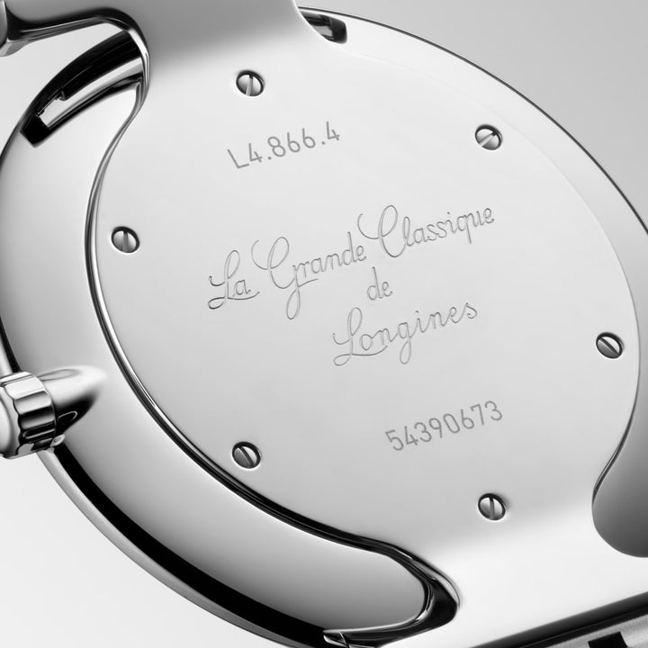 Longines horloge La Grande Classique De Longines 38mm wit quartz staal L4.866.4.11.6