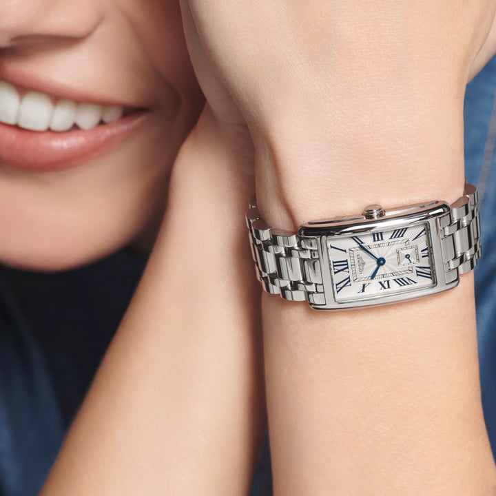 Longines DolceVita horloge 23,30x37mm zilver quartz staal L5.512.4.71.6
