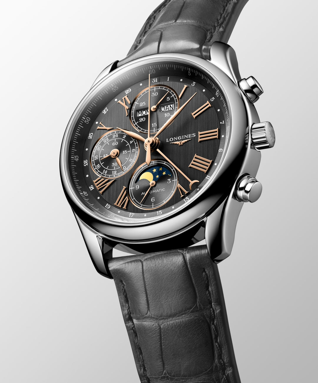 LONGINES – DIE LONGINES MASTER COLLECTION CHRONO MOONPHASE – L2.673.4.61.2