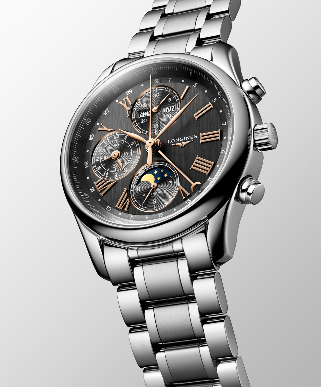 LONGINES – DIE LONGINES MASTER COLLECTION CHRONO MOONPHASE – L2.673.4.61.6