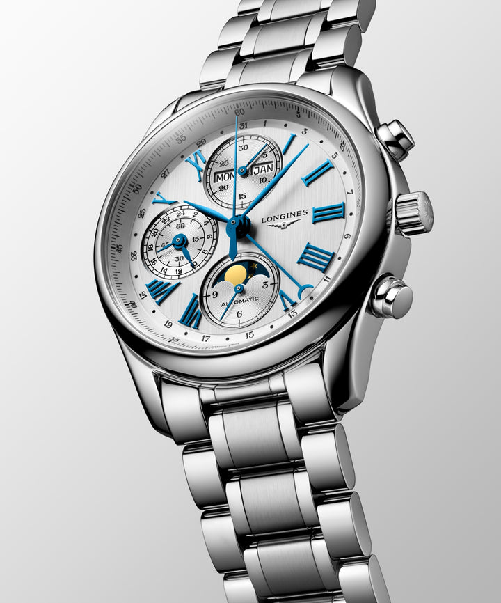 LONGINES – DE LONGINES MASTER COLLECTIE CHRONO MOONPHASE – L2.673.4.71.6