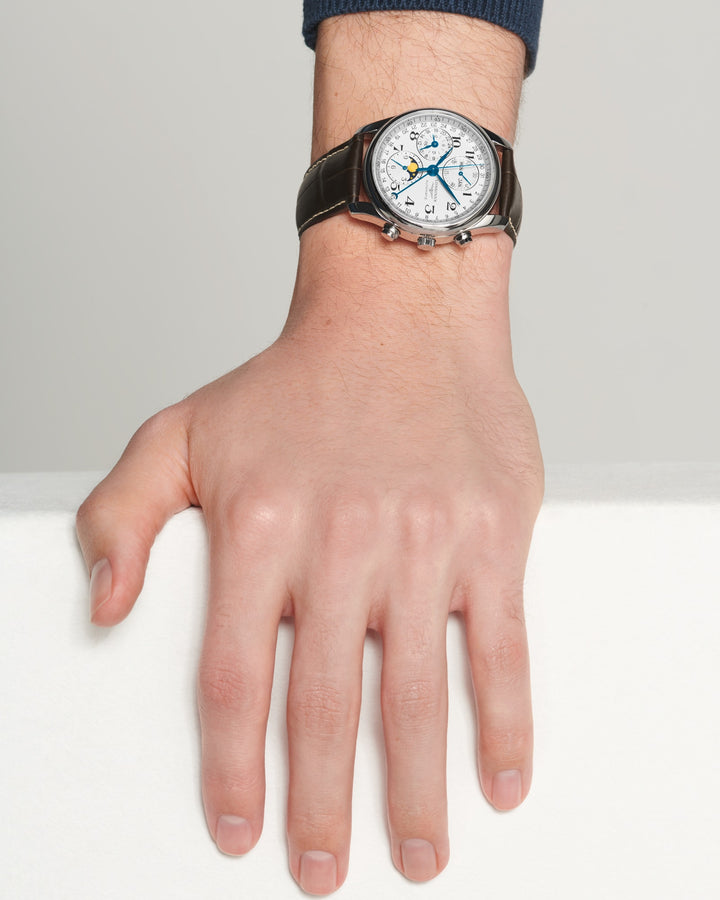LONGINES – DE LONGINES MASTER COLLECTIE CHRONO MOONPHASE – L2.673.4.78.3