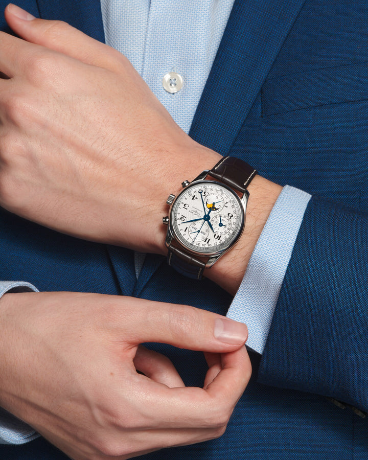 LONGINES – DE LONGINES MASTER COLLECTIE CHRONO MOONPHASE – L2.673.4.78.3