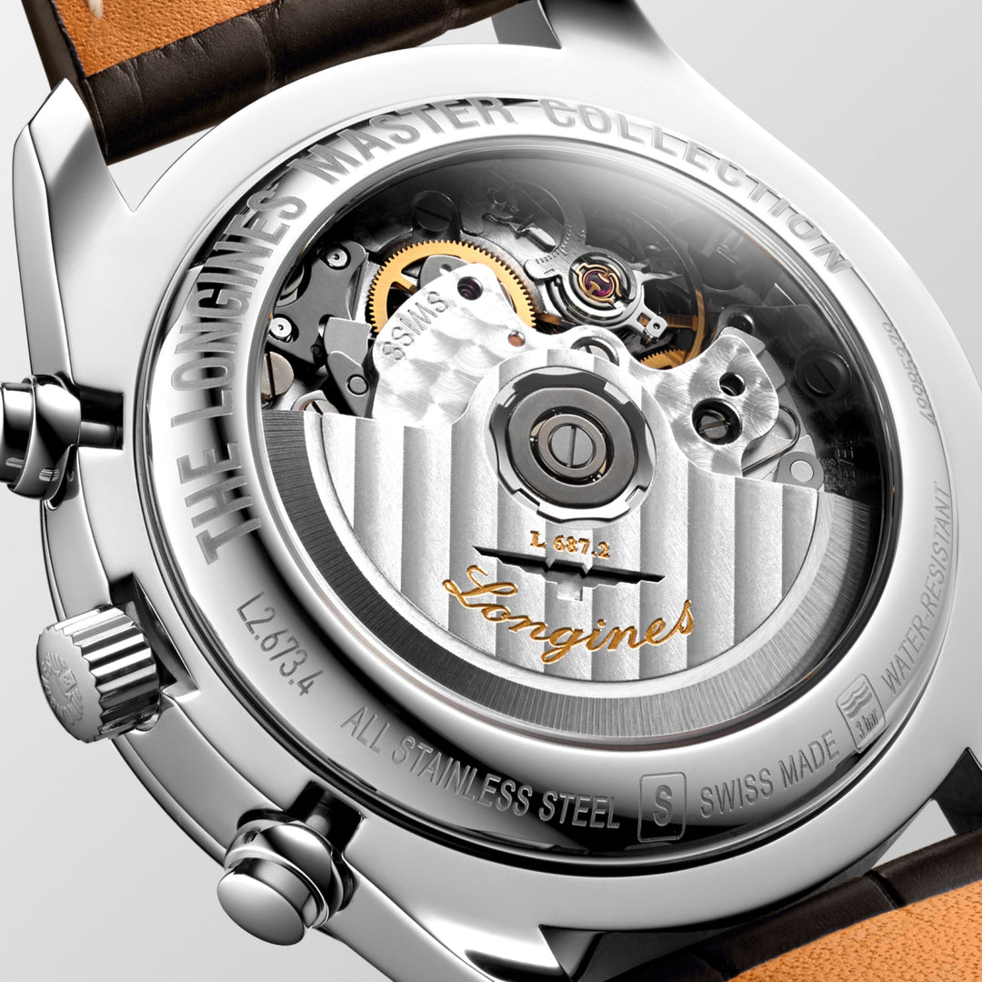 LONGINES – DE LONGINES MASTER COLLECTIE CHRONO MOONPHASE – L2.673.4.78.3