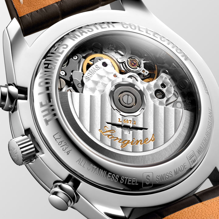 LONGINES – DE LONGINES MASTER COLLECTIE CHRONO MOONPHASE – L2.673.4.78.3