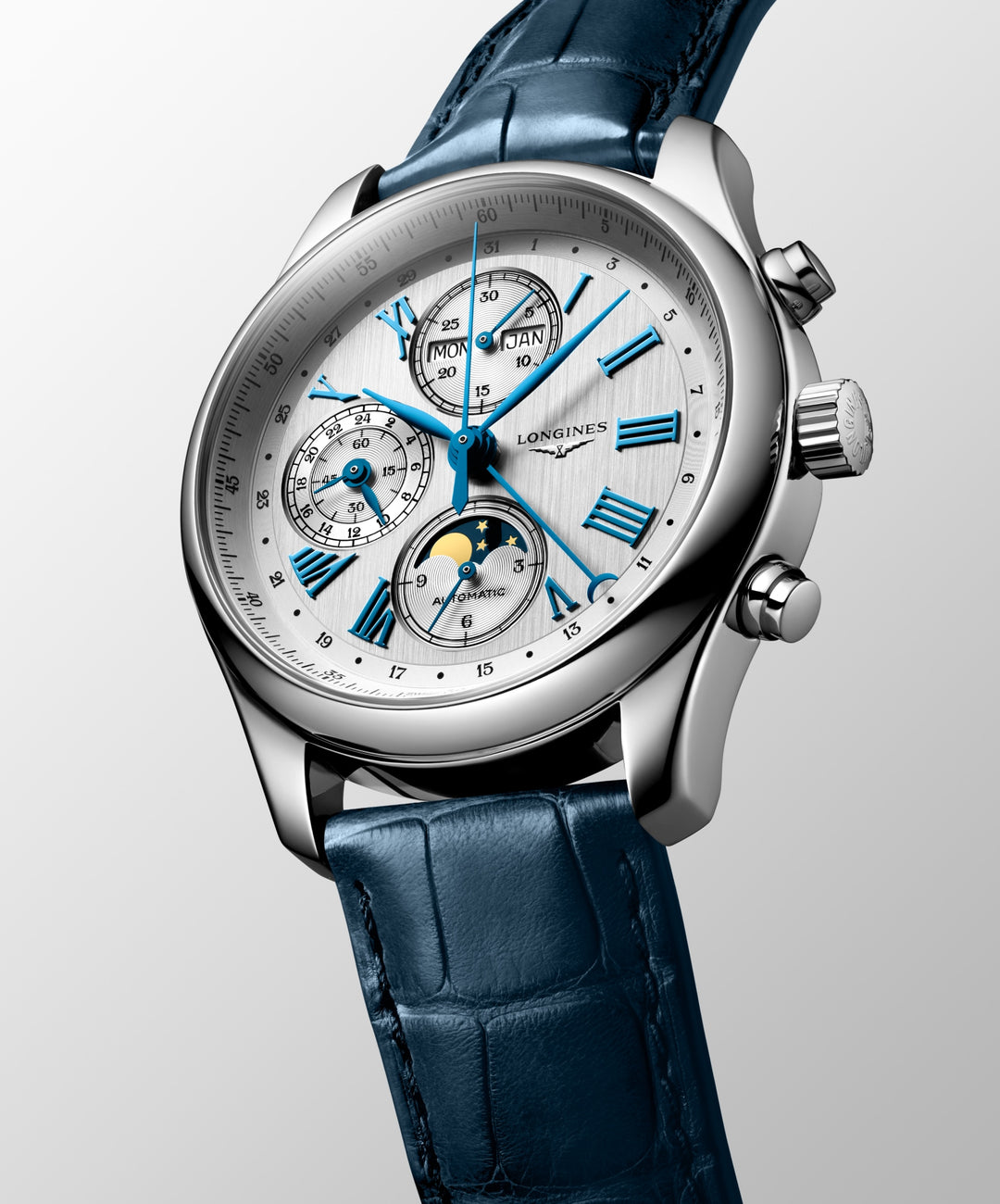 LONGINES – DE LONGINES MASTER COLLECTIE CHRONO MOONPHASE – L2.773.4.71.2