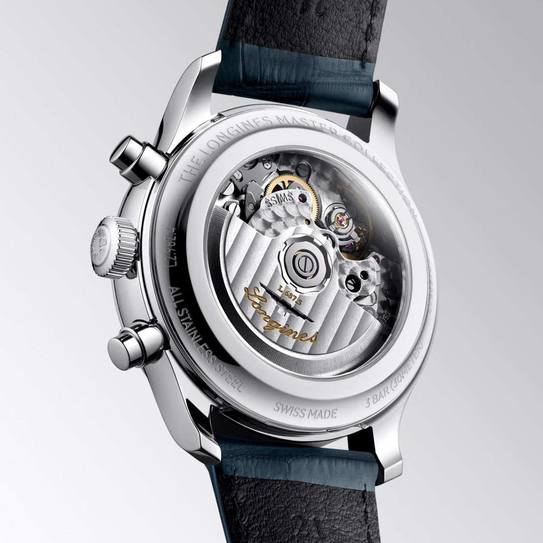 Longines watch Master Collection Chrono Moonphase 41mm silver automatic steel L2.962.4.73.2