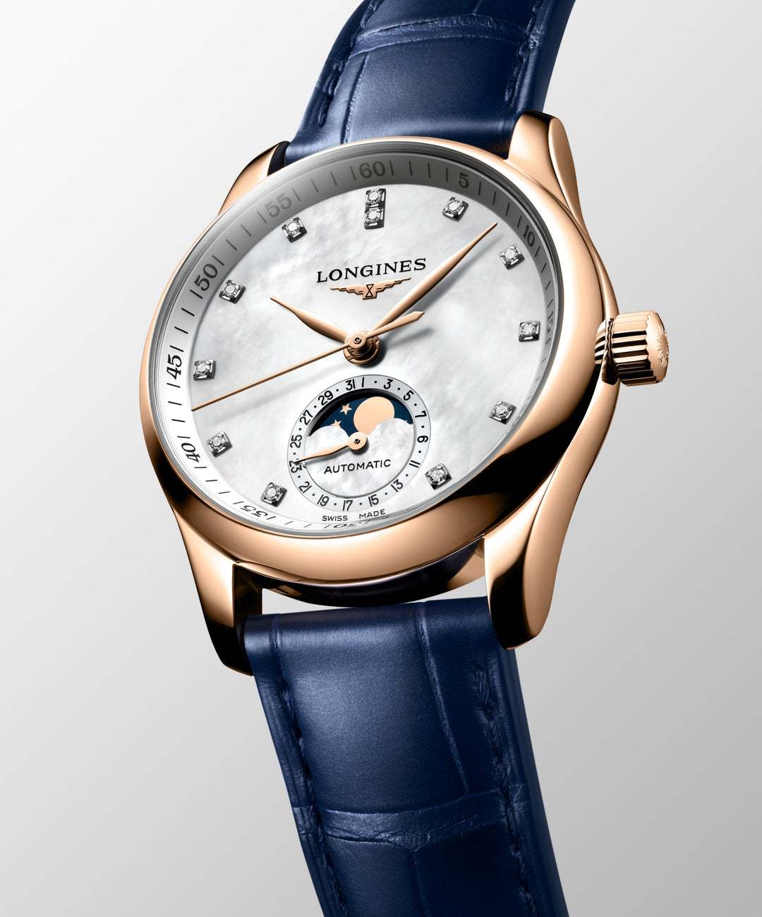 LONGINES – DE LONGINES MASTER COLLECTIE MOONPHASE – L2.409.8.87.2