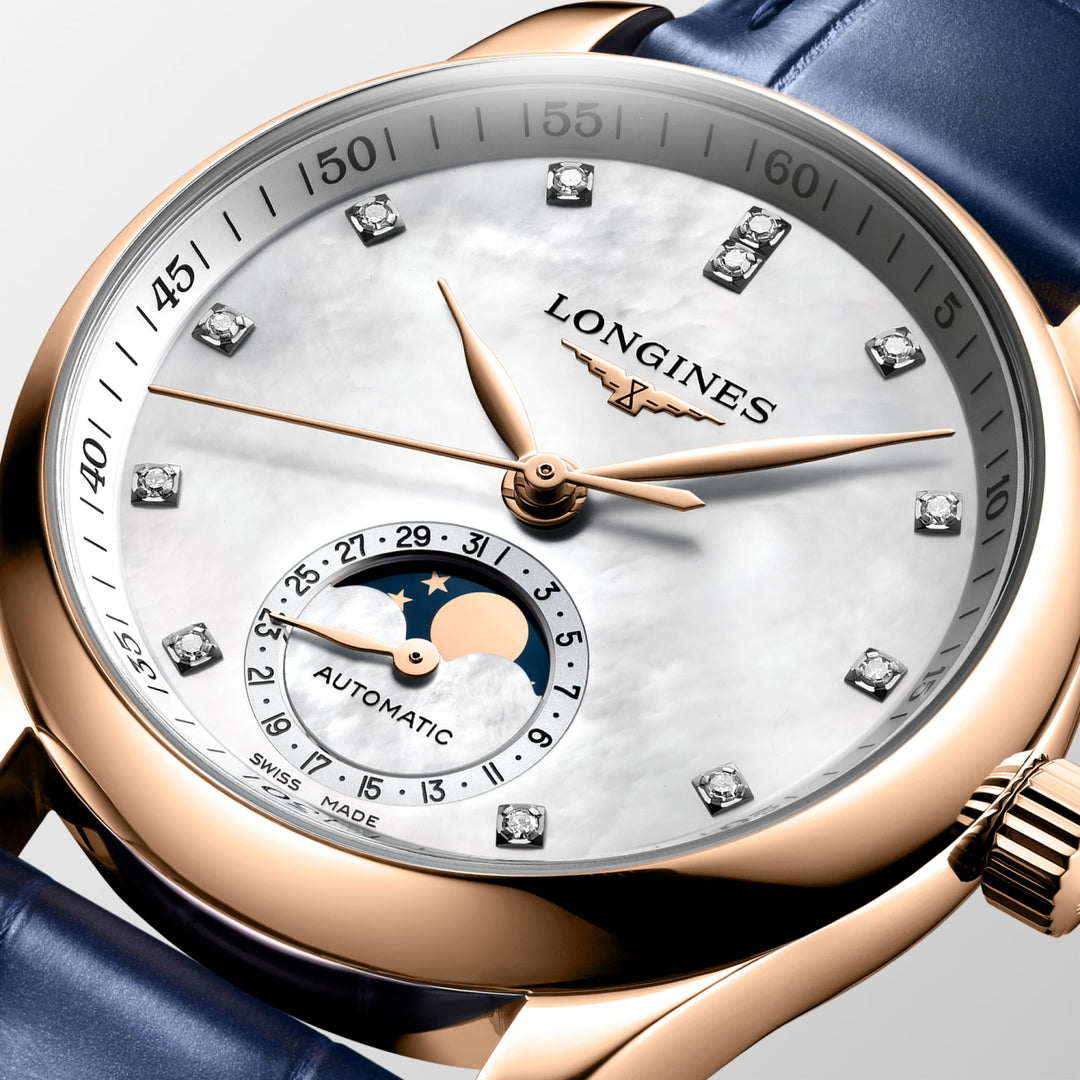 LONGINES – DE LONGINES MASTER COLLECTIE MOONPHASE – L2.409.8.87.2