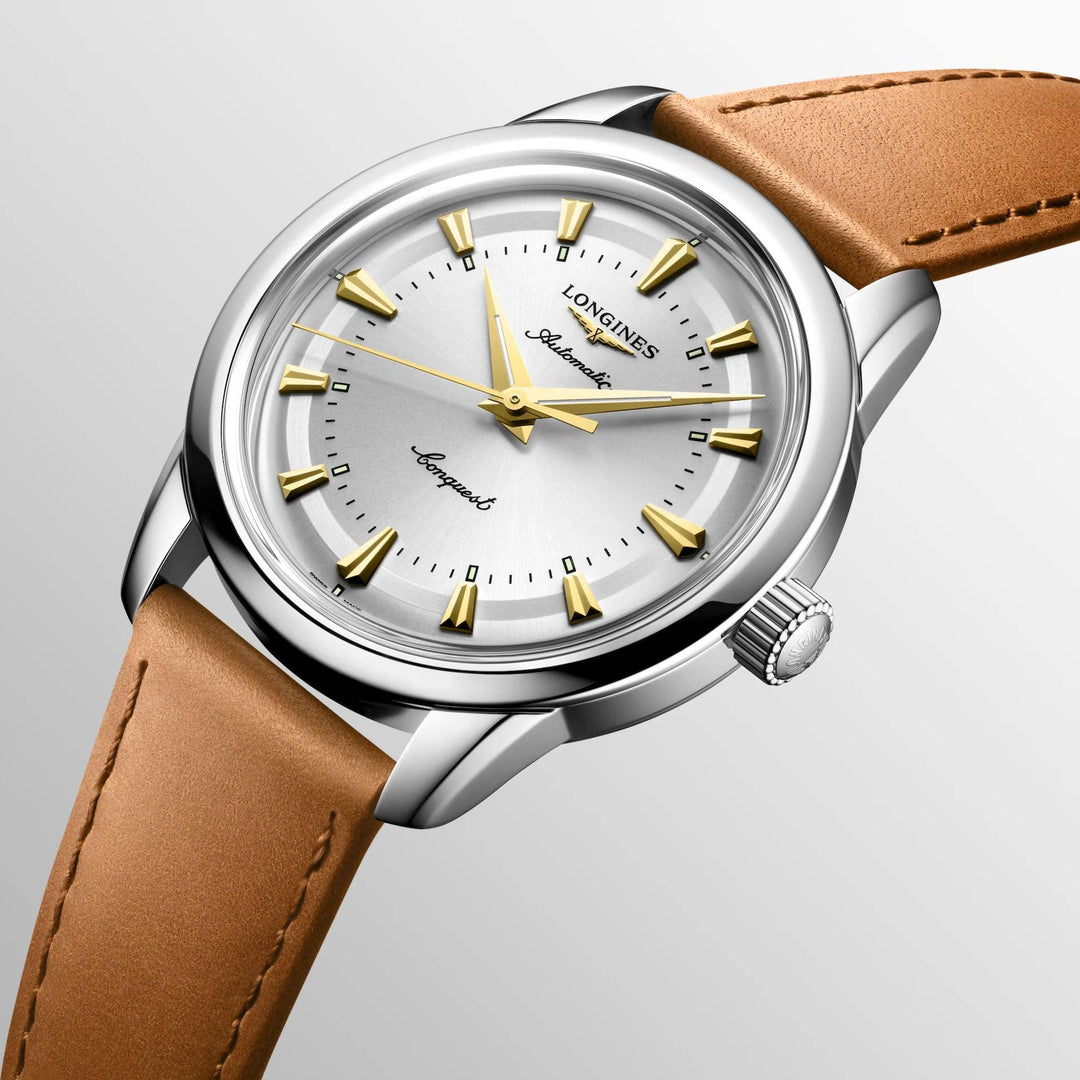 Longines Conquest Heritage watch 38mm silver automatic steel L1.649.4.72.2 - Capodagli 1937